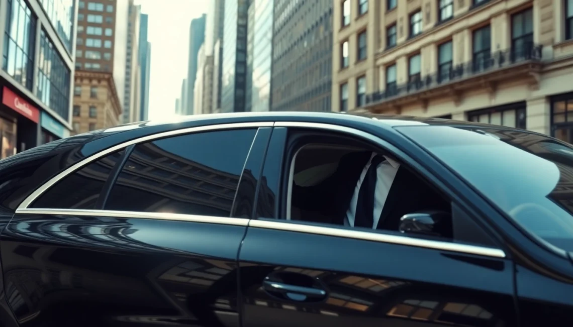 Experience luxury travel with a professional london chauffeur in a sleek black sedan.