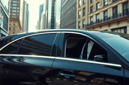 Experience luxury travel with a professional london chauffeur in a sleek black sedan.